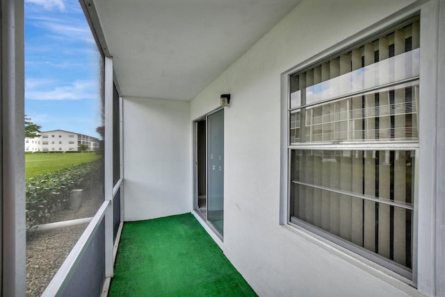 unfurnished sunroom featuring plenty of natural light