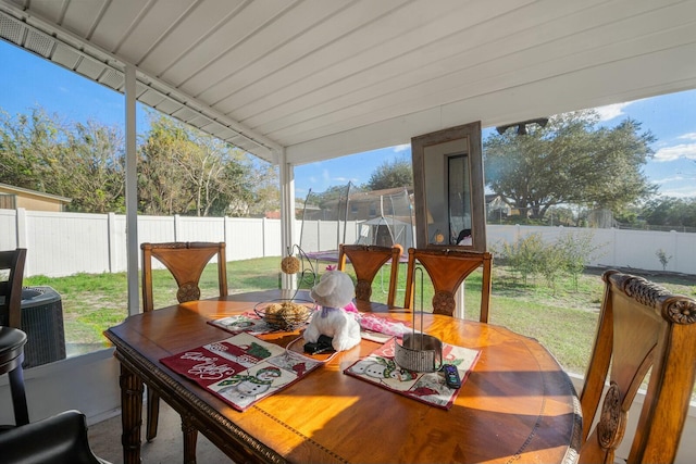 view of sunroom / solarium