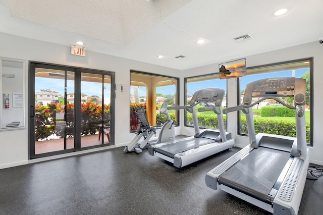 view of exercise room