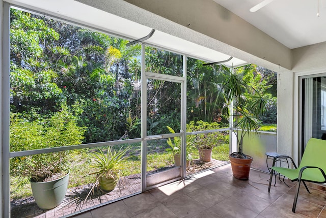 unfurnished sunroom featuring a healthy amount of sunlight