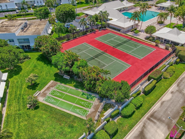 birds eye view of property