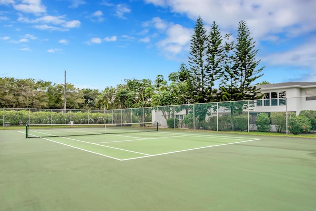 view of tennis court