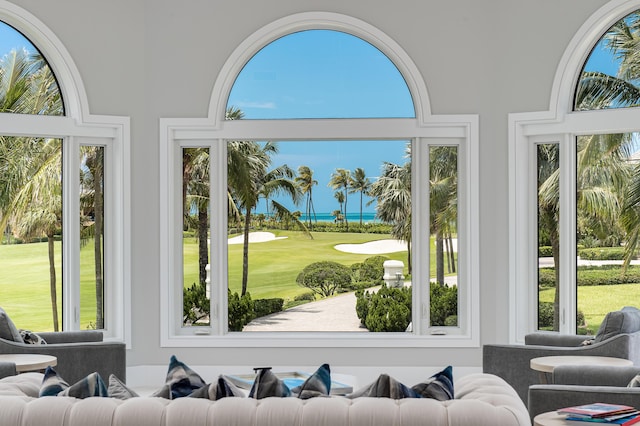 doorway to outside featuring plenty of natural light