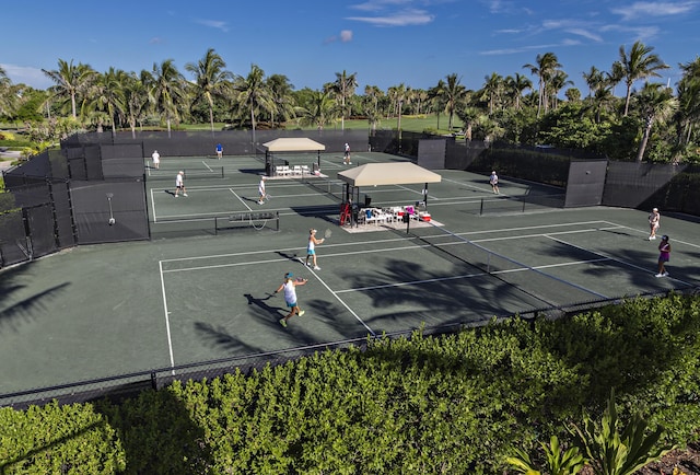 view of tennis court