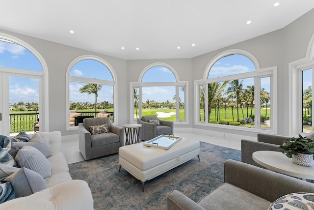 living room with a wealth of natural light