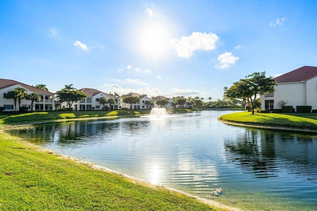 water view with a residential view