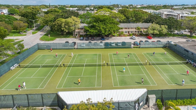 view of tennis court