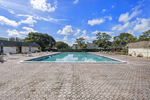 view of pool with a patio