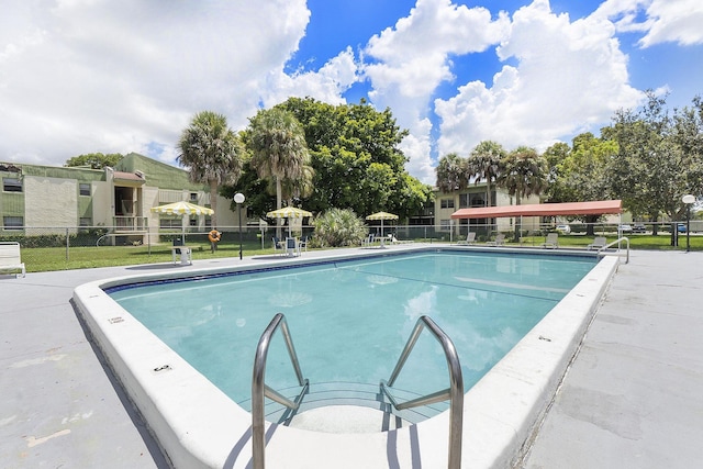 view of pool