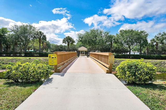 view of property's community featuring a gazebo