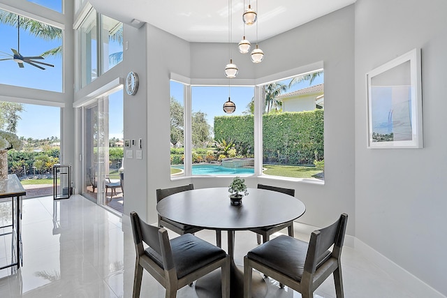 view of dining room