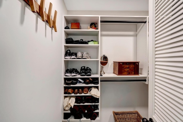 view of closet