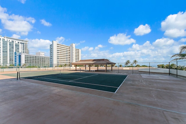 view of tennis court