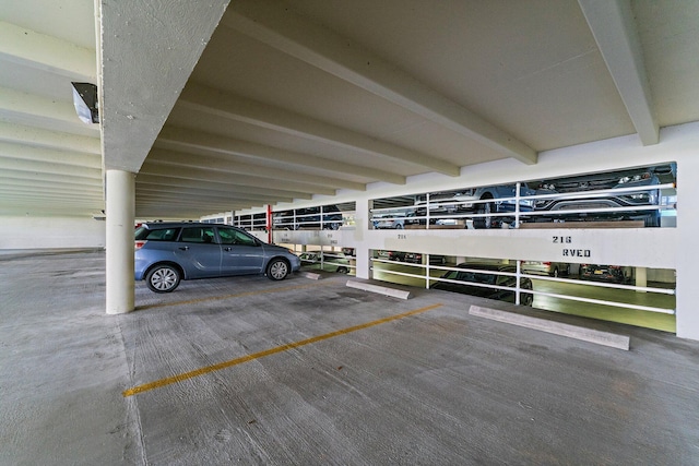 view of car parking