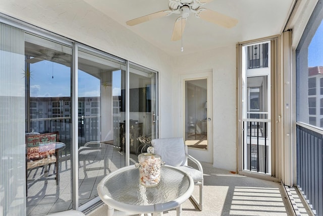 2871 N Ocean Blvd Unit F427, Boca Raton, FL 33431 - balcony with ceiling fan