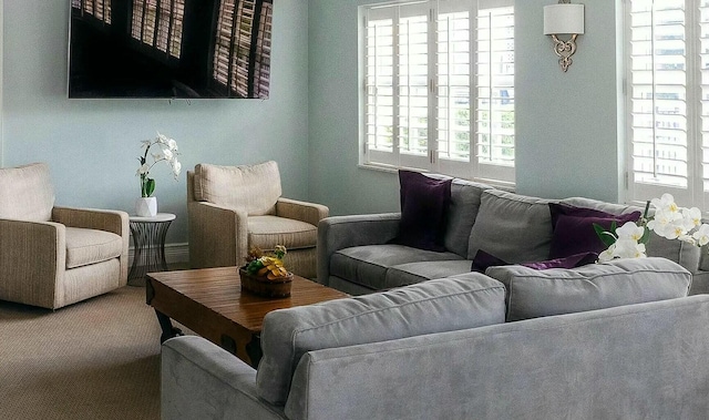 2871 N Ocean Blvd Unit F427, Boca Raton, FL 33431 - living room with baseboards