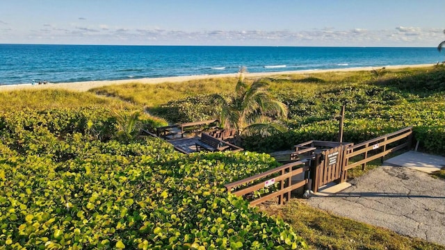 2871 N Ocean Blvd Unit F427, Boca Raton, FL 33431 - water view featuring nearby beach