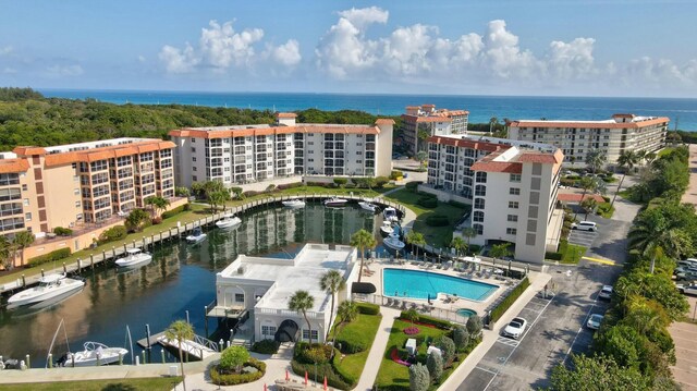 2871 N Ocean Blvd Unit F427, Boca Raton, FL 33431 - view of apartment building / complex featuring a water view