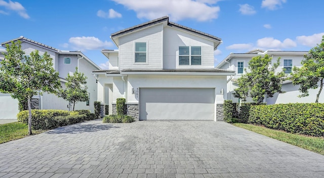 view of front of house featuring a garage