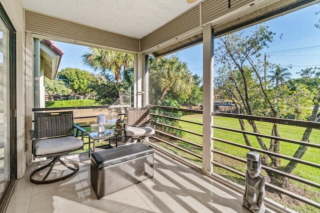 sunroom / solarium with plenty of natural light