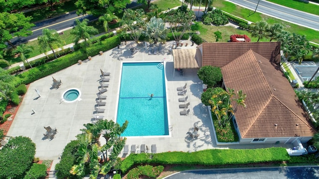 birds eye view of property