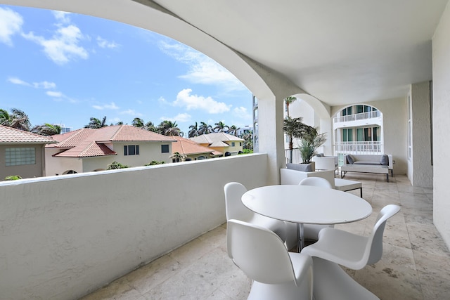 view of balcony