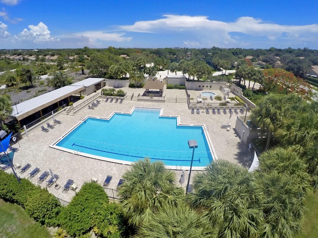 view of pool with a patio