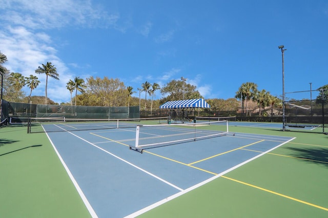 view of sport court featuring basketball court