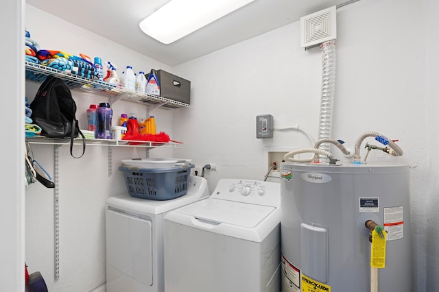812 NW 26th St, Wilton Manors, FL 33311 - washroom featuring electric water heater and washing machine and dryer