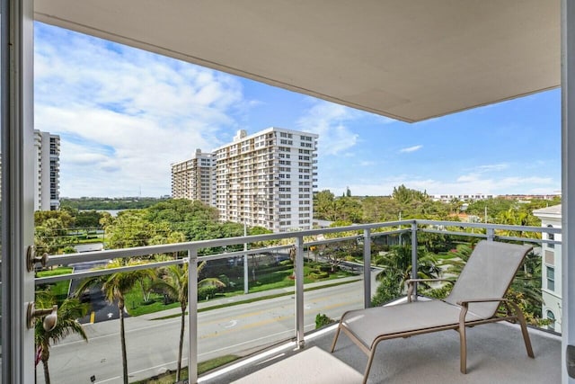 view of balcony