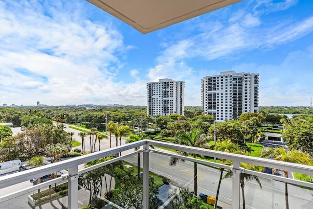 view of balcony