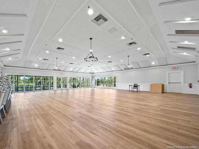 interior space featuring light hardwood / wood-style floors