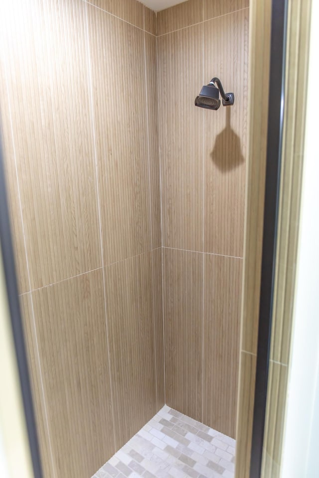 interior details featuring walk in shower