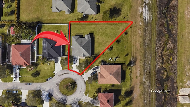 6906 NW Kowal Ct, Port Saint Lucie, FL 34986 - aerial view of property and surrounding area featuring property boundaries highlighted