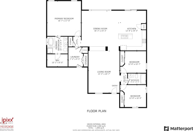 6906 NW Kowal Ct, Port Saint Lucie, FL 34986 - home floor plan