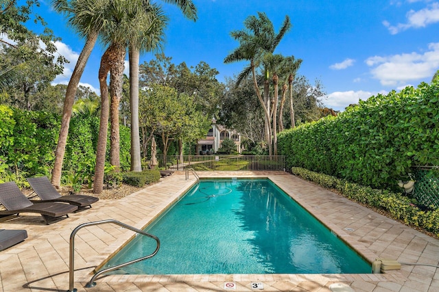 view of pool with a patio