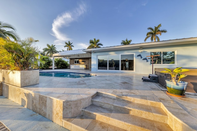 view of pool with a patio