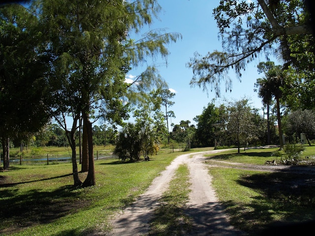 view of road