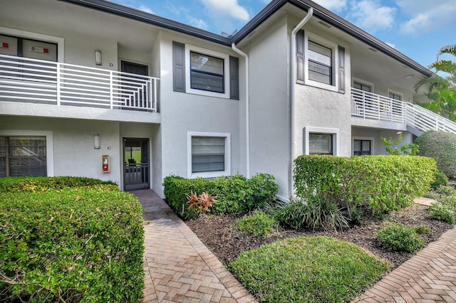 exterior space with a balcony