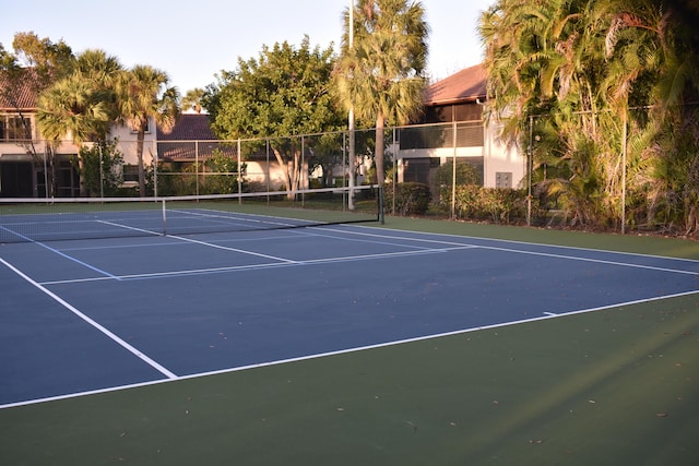 view of tennis court