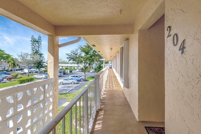 view of balcony