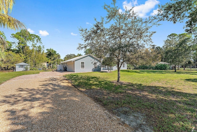 exterior space with driveway
