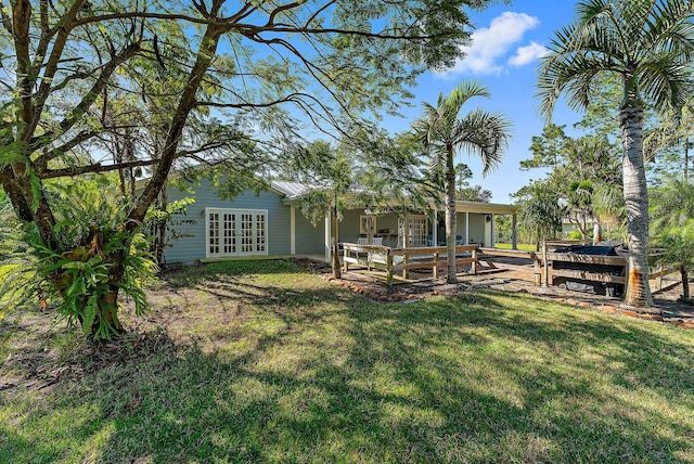 view of yard with a patio