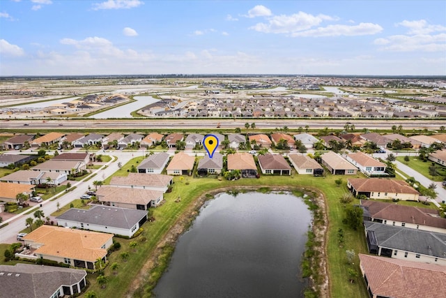 9597 SW Royal Poinciana Dr, Port Saint Lucie, FL 34987 - drone / aerial view with a water view