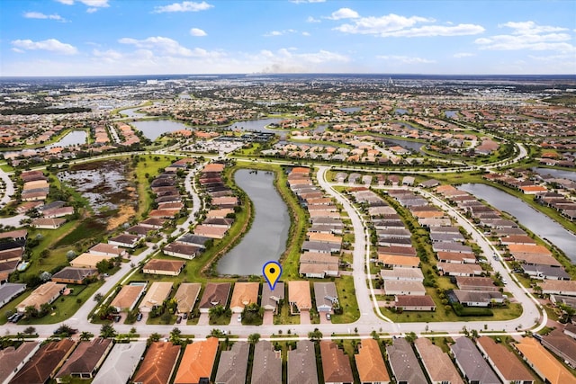 9597 SW Royal Poinciana Dr, Port Saint Lucie, FL 34987 - birds eye view of property with a water view