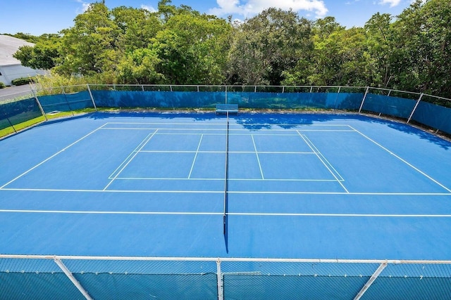 view of tennis court