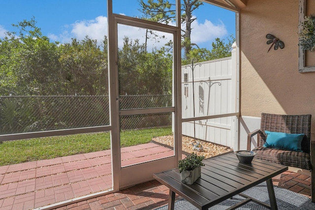 view of sunroom / solarium