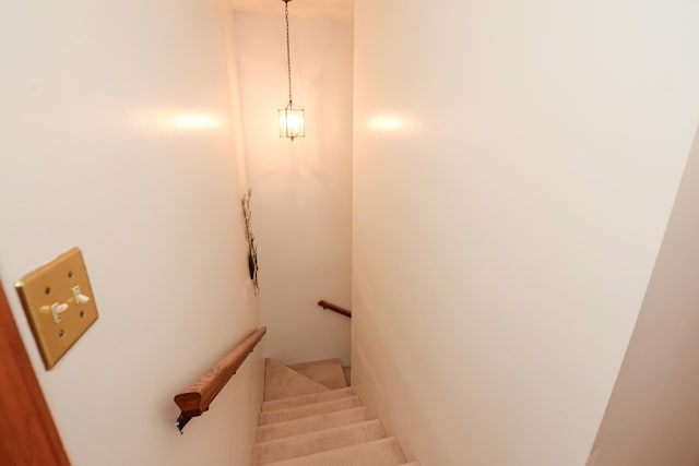 view of stairs