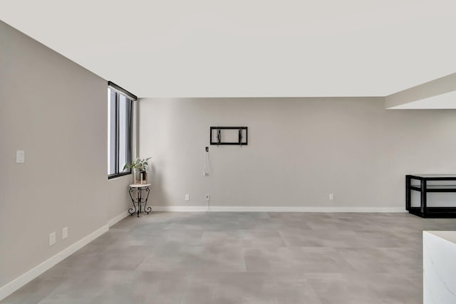 view of unfurnished living room