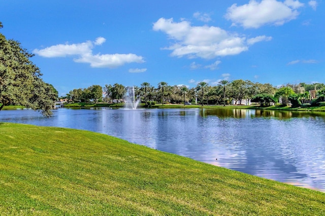 view of water feature